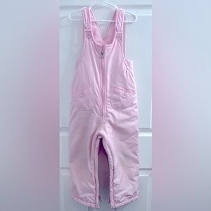 Baby Gap Girls pink snow suit jumpsuit overalls size 4